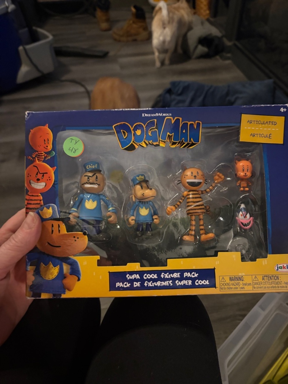 DreamWorks Dog Man Figure Pack - Blue and Orange